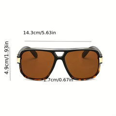 Vintage Classic Sunglasses with Leather Buckle Case