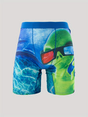 Camouflage Men's Stretch Boxer Briefs Breathable Shorts