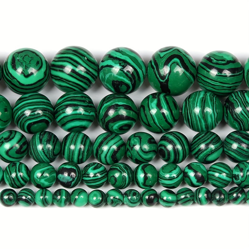 Malachite Stone Beads for DIY Jewelry Making 4-12 MM