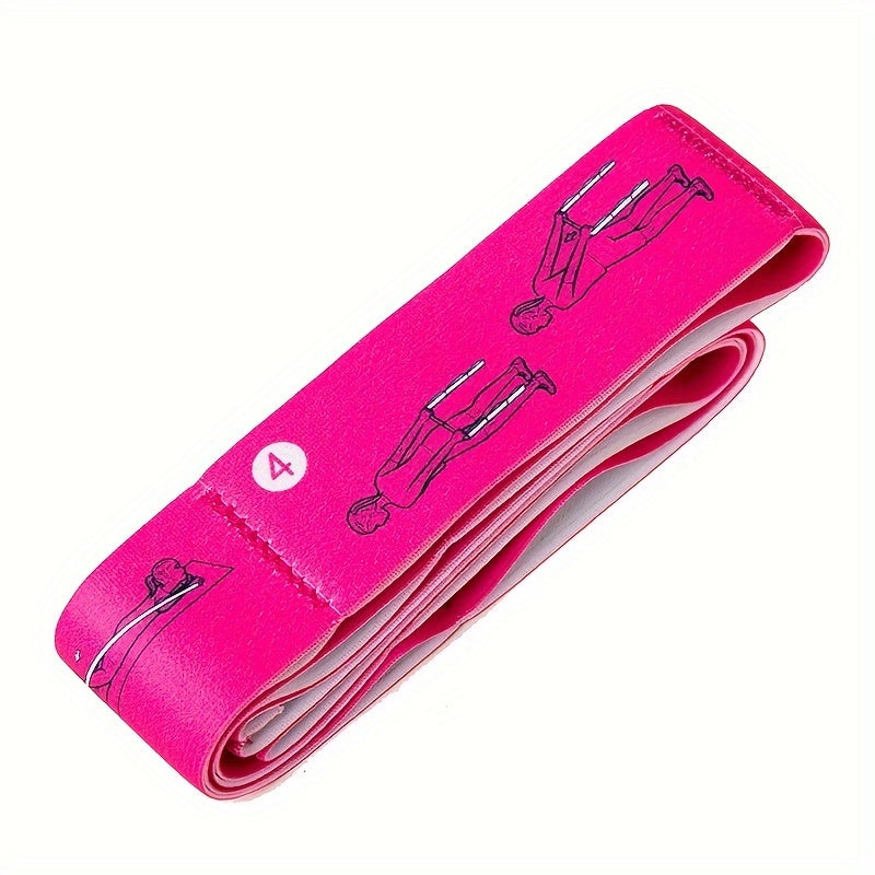 Solid Yoga Stretch Strap Fitness Resistance Belt for Home Exercise