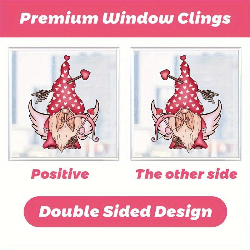 71pcs Gnomes Heart Window Clings Double Sided Wedding Decor