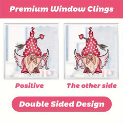 71pcs Gnomes Heart Window Clings Double Sided Wedding Decor