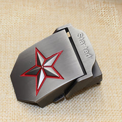 Canvas Belt Head Metal Smooth Buckle Automatic Buckle Woven Trouser Belt