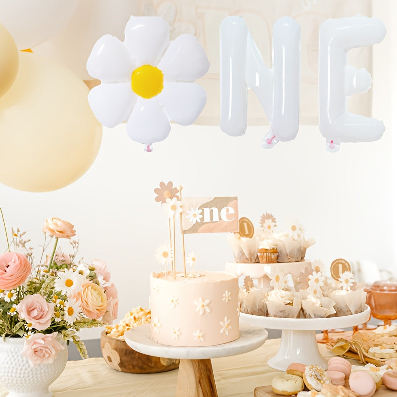 5pcs Daisy Party Decorations Daisy Birthday Party Decorations