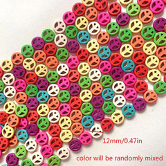 Peace Turquoise Beads Loose Natural Stone Beads DIY Jewelry Making
