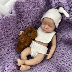 6-Inch Lifelike Silicone Mini Reborn Kids Doll