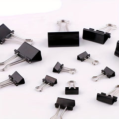 Binder Clips Paper Clamps Assorted Sizes Large Medium Small 26pcs