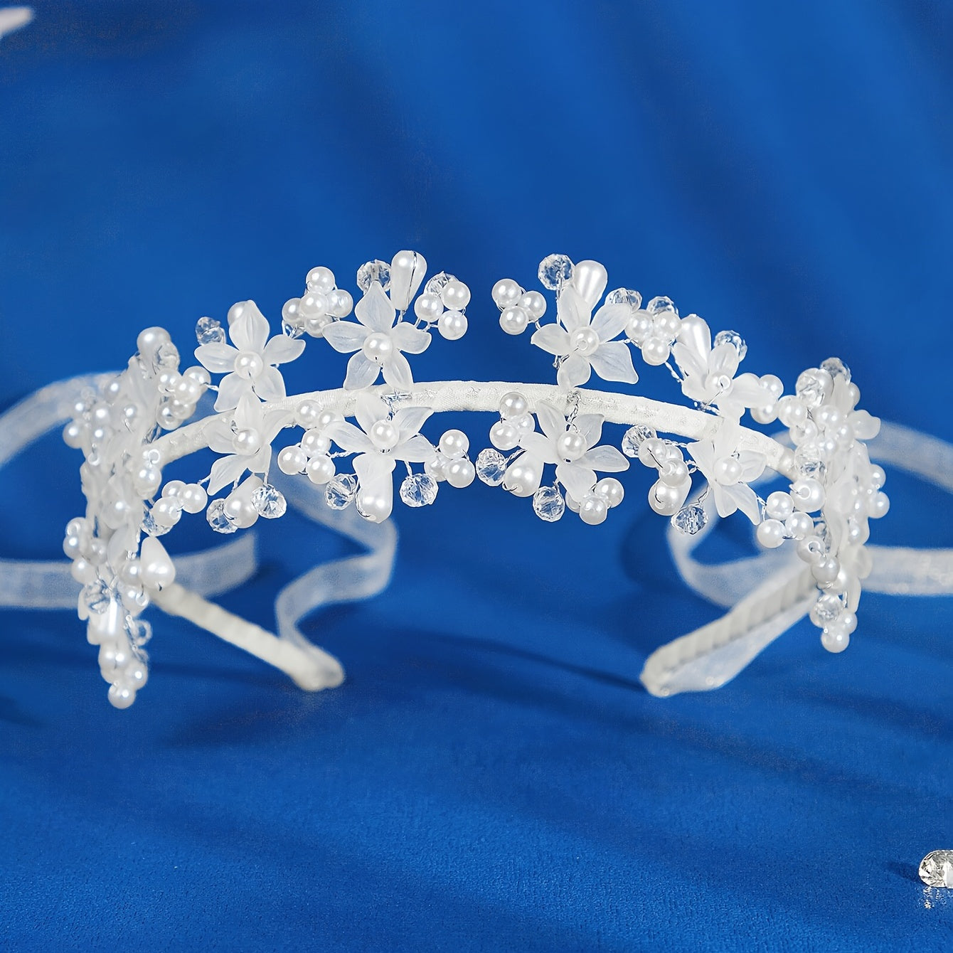 Crystal Acrylic Flower Hairband Headband Princess Tiara
