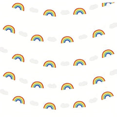 Rainbow Cloud Paper Birthday Party Decoration - 98x43in