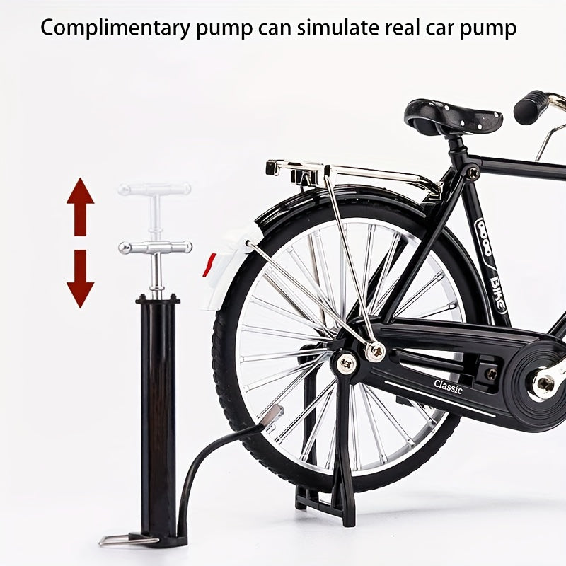 Alloy 28 Big Bar Toy Car Model Bicycle Ornaments Simulation Car Assembly DIY Shr