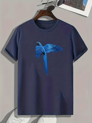 Parrot Pattern Print Men's Comfy Sports T-shirt Graphic Tee