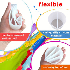 Resin Paint Pouring Split Cups Set Liquid Art Tools DIY Painting Accessories