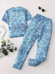 Ballet Girl Allover Print Kid's Pajamas 2pcs Set Comfy PJ Girl's Loungewear