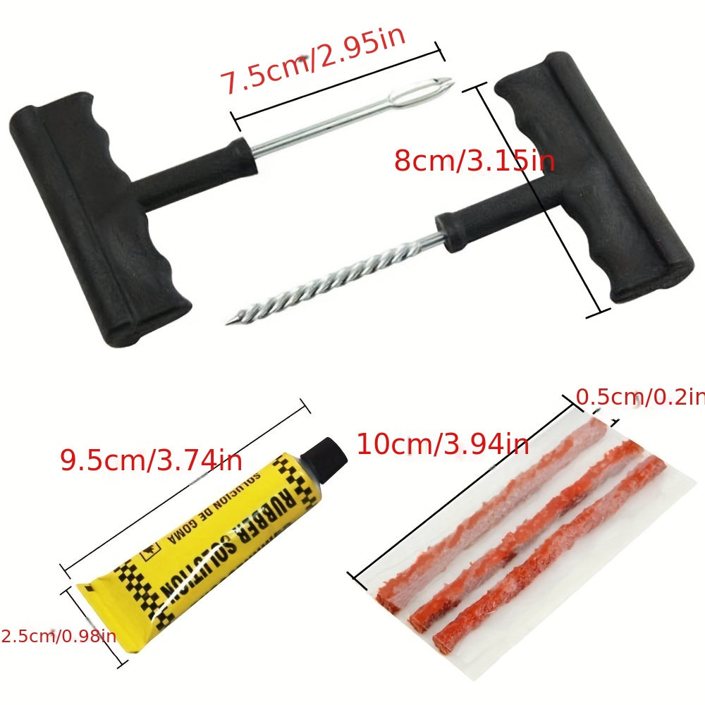 Car Tubeless Tire Puncture Repair Kit