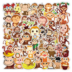 50pcs Monkey Doodle Waterproof Sticker DIY Creative Toys