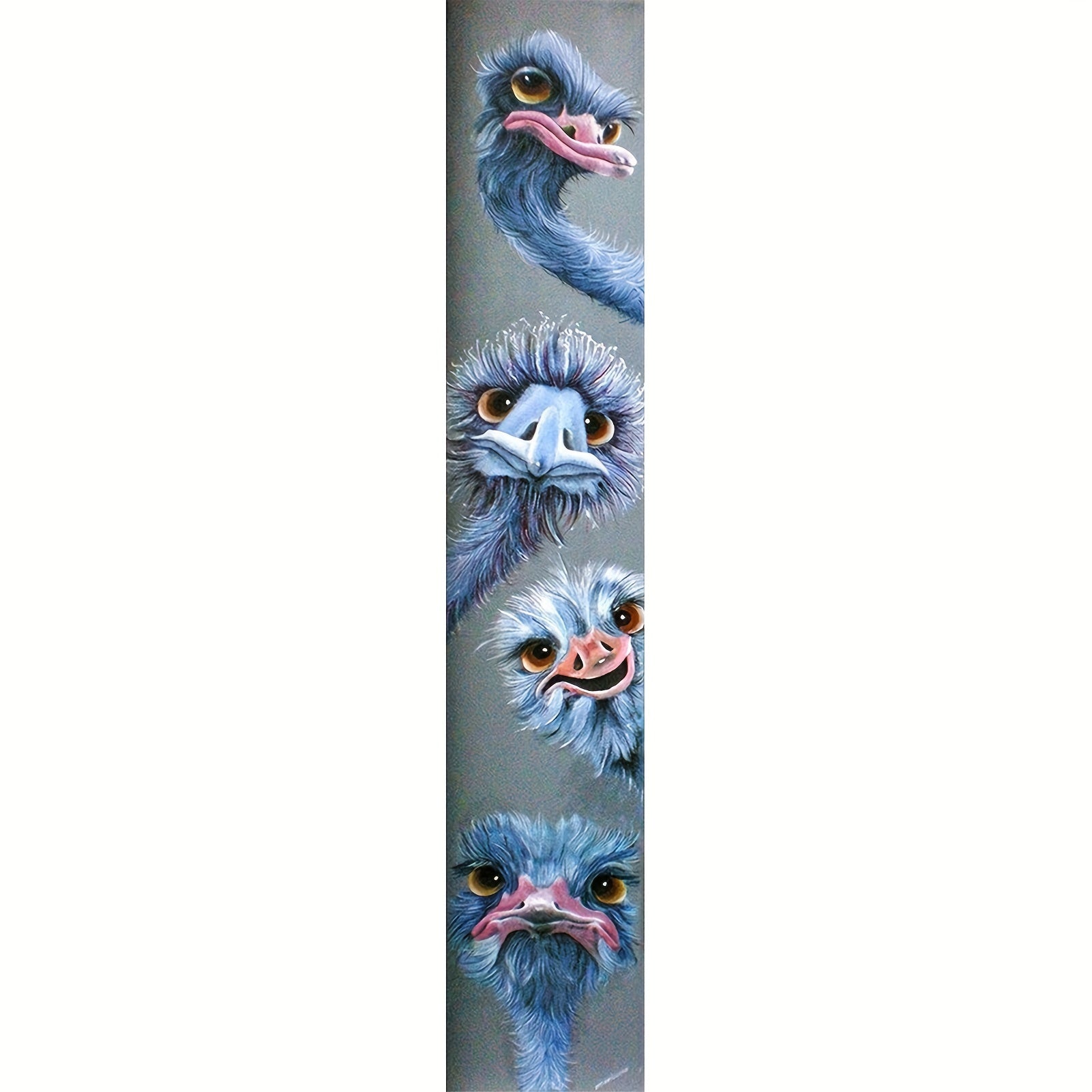 Large Ostrich Animal Diamond Painting Kit - Full Round Diamond