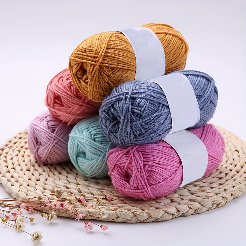 Cotton Yarn Hand Knitted Thread DIY Knitting Crocheting Scarf Hat Sweater