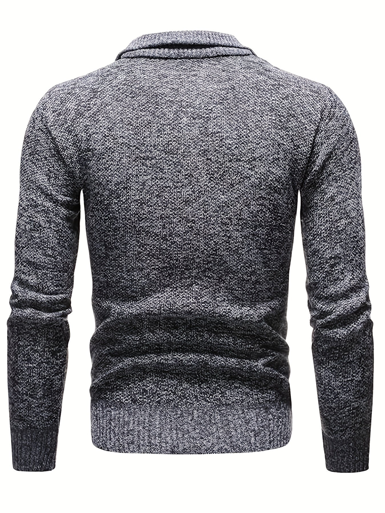 Men's Soft Touch Quarter Zip Sweater Thermal Jumper