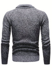 Men's Soft Touch Quarter Zip Sweater Thermal Jumper