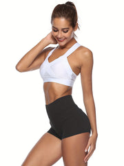 Criss Cross Back Sports Bra Push Up Workout Tank Bra