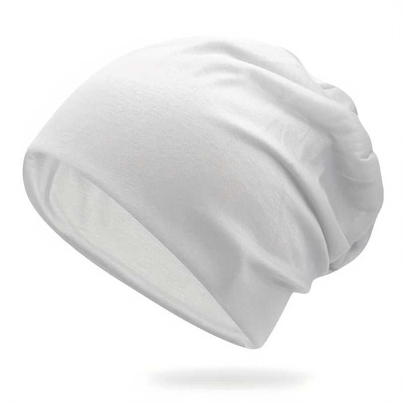Soft Elastic Skull Cap Thin Breathable Slouchy Baggy Hats Unisex