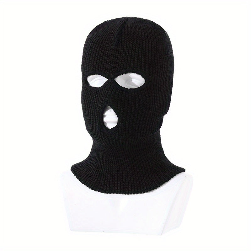 Men's Balaclava Hat Unisex Winter Warm Ski Mask 3 Hole Windproof