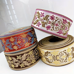 1yd Ethnic Retro Cloth Strips Curtain Lace DIY Clothing Accessories