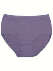 4 Pack Plus Size Pin Dot Print Panties Set