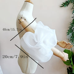 Ruffled Bubble Sleeves Bridal Wedding Dress Accessories 1 Pair