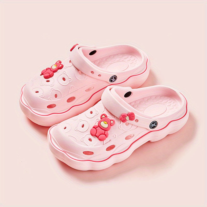 Women's Bear Garden Clogs Hollow Out Slide Shoes