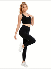 High Waist Yoga Pants Slim Fit Fleece Running Legging Women