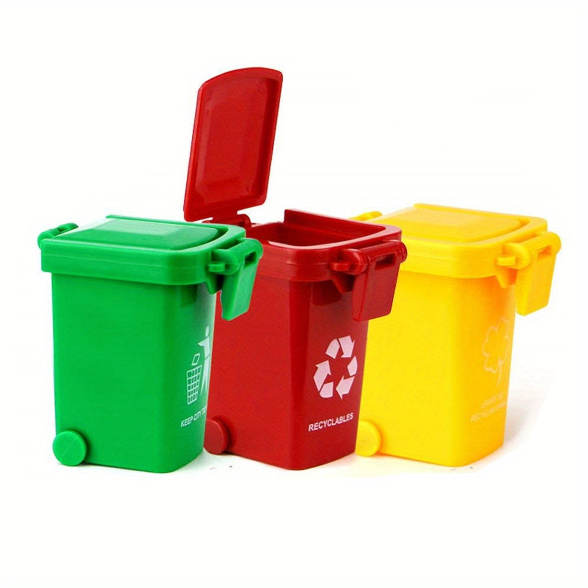 3pcs Dollhouse Trash Can Artificia...