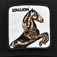 Horse Embroidery Baseball Cap Mesh Peaked Sun Hat