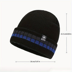 Men's Coldproof Windproof Fleece Knitted Beanie Hat