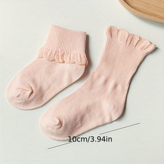 5 Pairs Children's Lace Socks for 0-3 Years Old Baby