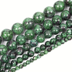 Epidote Stone Round Loose Beads For Jewelry Making DIY Bracelet Necklaces