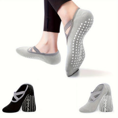 Women's Yoga Socks Non-slip Cross Strap Dance Pilates Socks