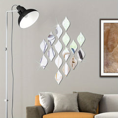 Water Drop Mirror Stickers Acrylic Mirror Wall Stickers DIY Wall Decals Art