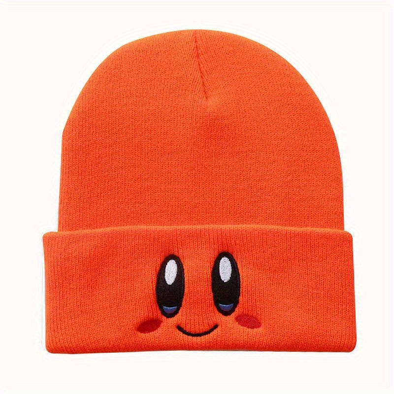 Embroidered Knitted Beanie Hat for Men and Women