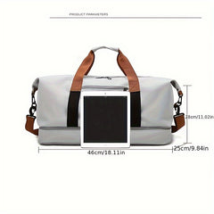 Large Capacity Luggage Bag with Wet Separation Shoe Bag