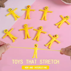 20 Yellow Stretchable Cartoon Toys for Children Over 3 Years Old