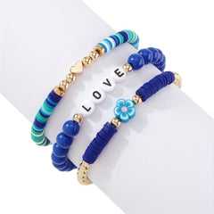 3pcs Boho Ethnic Wristband Bracelet Sports Bracelet