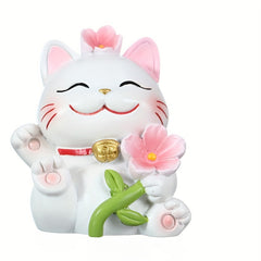 Lucky Cat Model Decoration Small Ornament Home Decor Desktop Display Toy