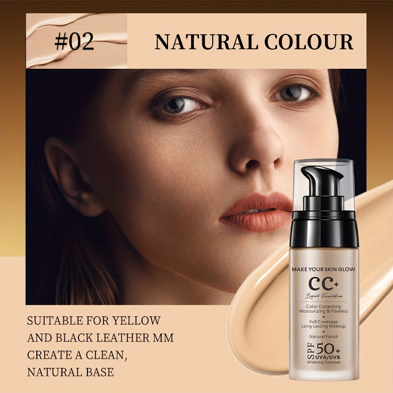 UV Protection Brightening CC Cream Foundation Natural Waterproof