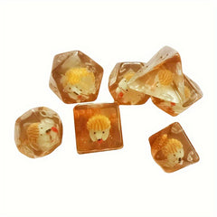 7pcs Polyhedral Dice Set High Craft Resin Dice For Tabletop Game