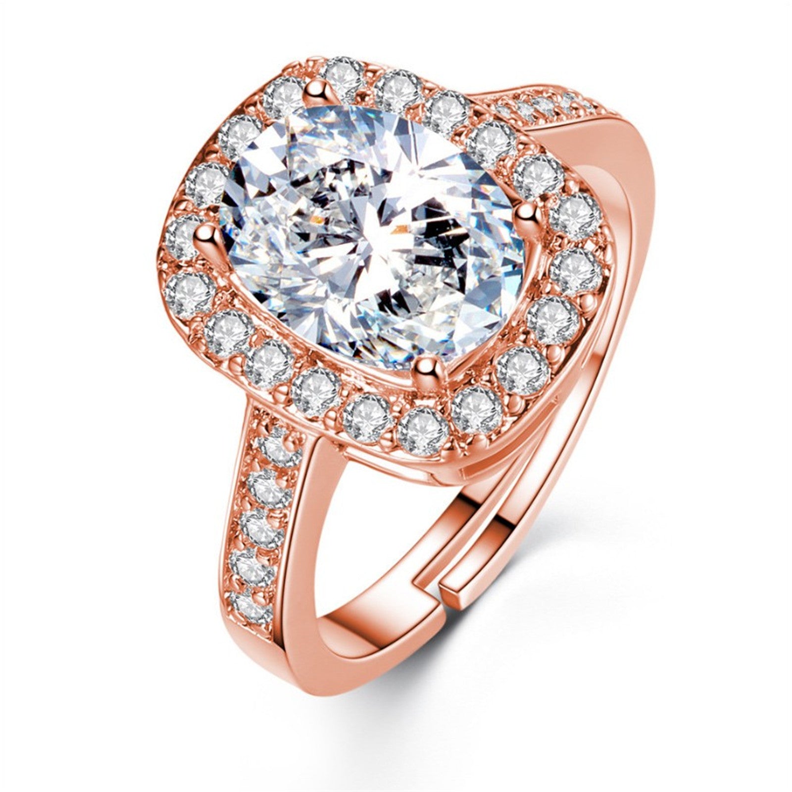 Zircon Wedding Women's Open Ring