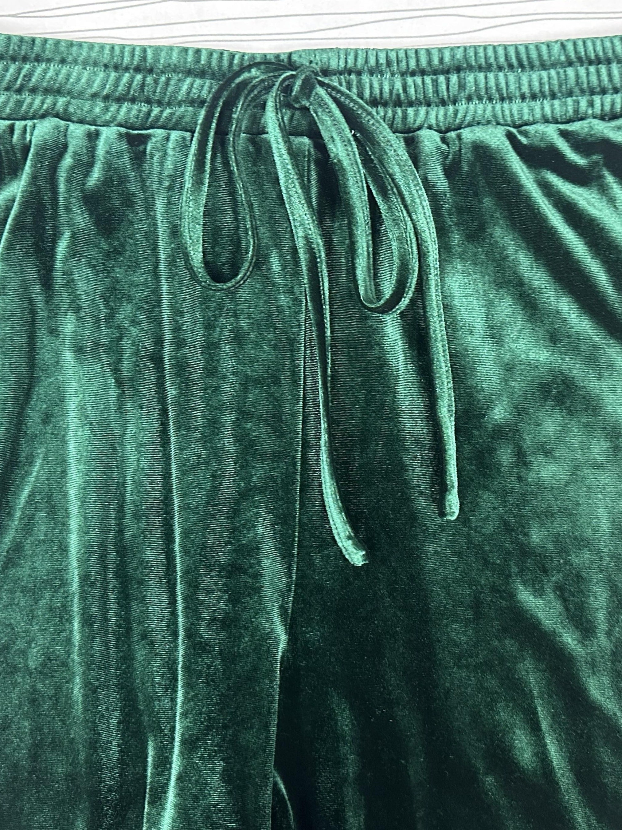 Sexy Velvet Off Shoulder Top & Pants Two Piece Set
