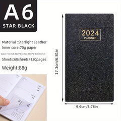 A6 English Agenda Book Laser Plan Book
