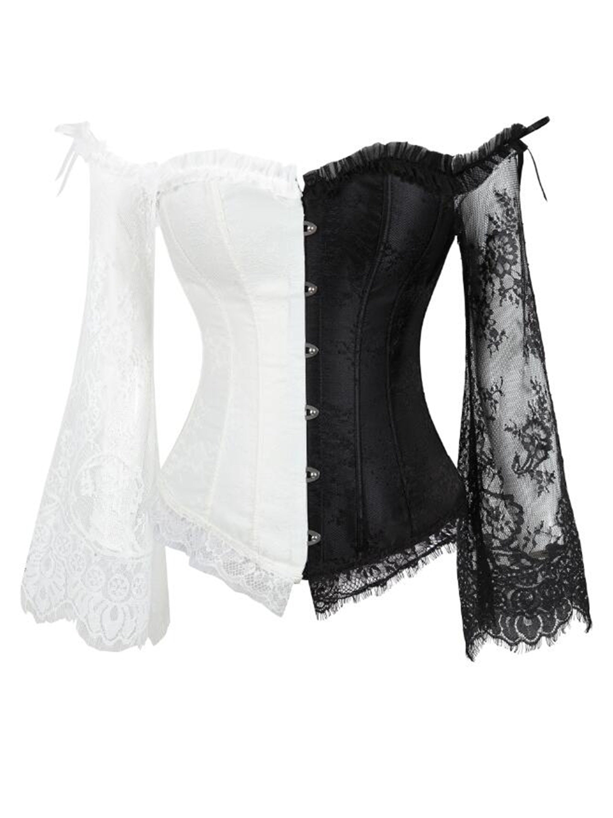 Lace Up Corset Bustier Tummy Control Body Shaper