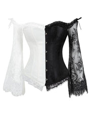 Lace Up Corset Bustier Tummy Control Body Shaper